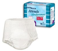 Attends Underwear Super Plus Absorbency 120 to 175 lb./34 to 44 in. Hip Size/Case of 80