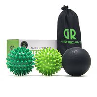 Foot Massage Ball Roller - Peanut Massage Ball for Myofascial Release Treatment & Trigger Point Therapy - Great for Plantar Fasciitis, Heel & Foot Arch Pain Relief (Massage Ball Set)