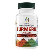 Organic Aura Raw Turmeric Curcumin Capsules. 95% Curcuminoids. Natural Resistant and Immunity Support. Original and Premium Grade. 100% All Natural. No GMO and Gluten Free.