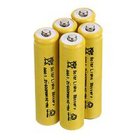 Windmax 5PCS Yellow 3A AAA Solar Light 1.2V 600mAh NiMH Rechargeable Batteries for Lights