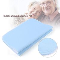 Washable Bed Pads,Premium Quality Bed Pad Reusable Washable Pad an Absorbent Pad for Adults Incontinence Pad Blue White Soft (2)