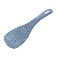 Fiesta 1pc New Wheat Straw Kitchen Tool Korean Eco-Friendly Colorful Fashion Kitchen Supplie Ladle Non Stick Rice Paddle Meal Spoon: Blue