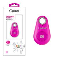 Quikcell Selfie Shutter Remote Bluetooth Headset for Apple & Android - Retail Packaging - Ink