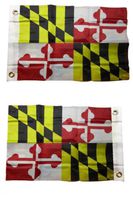 12x18 State of Maryland MD 2ply Double Sided 12''x18'' Flag Grommets BEST Garden Outdor Decor polyester material FLAG PREMIUM Vivid Color and UV Fade Resistant