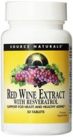 Source Naturals Red Wine Extract with Resveratrol, Support for Heart and Healthy Aging, 30 Tablets