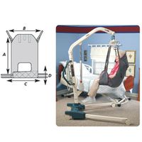 Premier Easy-Fit Sling - Small, A- 44.5" B - 29.9" C - 25.2" D - 7.1"