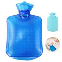 ARIMI Hot Water Bottle with Anti-Scalding Fluff Cover Hot Water Bag  Pain Relief Hot and Cold Therapy