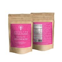 Fertility Smoothie Blend, Dietician Approved Natural Reproductive System Support: IVF, Infertility, Hormonal Imbalance, Egg/Sperm Boosting, Coq10, Maca, Vitex + 10 Superfoods, 30 Servings, 242 Grams