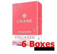 6X Chame Collagen Premium Smooth Mg White Skin Strawberry 35,000 mg smooth bounce.