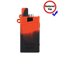 DSC-Mart Silicone Case for Smok Trinity Alpha 30W Pod System with Cap, Protective Rubber Cover Sleeve Shield Wrap (BlackRed)