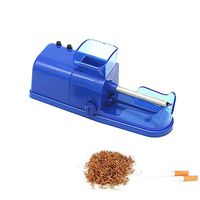 CSPFAIRY DIY Family Electric Cigarette Rolling Machine with Funnel and Tray Portable Automatic Rolling Stuffing Injector Tamping MachineSpiral Filling Cigarette Stuffing Machine,B-Blue