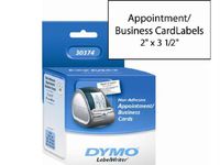 DYMOamp;reg; - Business/Appointment Cards, 2 x 3 1/2, White, 300/Box - Sold As 1 Box - Presents Copy Clearly.