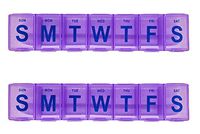 Dowin 7-Day Jumbo Plastic Purple Pill Box (2)