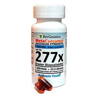 RevGenetics MetaCurcumin Super Curcumin, 60 Liquid Capsules, Equivalent to 23 g Per Serving Turmeric, Anti-Inflammatory Support