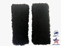 Allman Premium Fleece Wheelchair Arm Cushions 10" (pair) (Black)