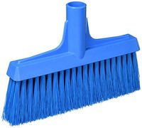 Vikan 31043 Fine Sweep Floor Broom Head, Polypropylene Block, 10-1/4" Polyester Bristle, Blue