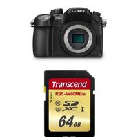 Panasonic LUMIX DMC-GH4KBODY 16.05MP Digital Single Lens Mirrorless Camera with 4K Cinematic Video (Body Only) w/ Memory Card