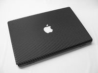 For Macbook 13.3 Model A1181 Protective Skin Body Wrap Black Carbon Fiber (Full Kit 7 Pcs)