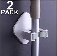 Seamless Strong Mop Rack Storage Mop Hook Bathroom Bathroom Wall Hanging Broom Hanger 2Pack