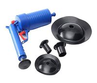 Air Pressure Drain Pump Pipe Dredge Tools, Air Power Drain Blaster, High Pressure Drain Opener for Toilet Bathroom, Suite for Dredging Home Toilet Bathtub Sink with 4 Suckers#5111(Blue)