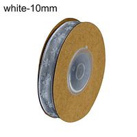 DAWEIF 11Yards Christmas Snowflakes Ribbon Red Printed Gift Ribbon for Gift Wrapping and Holiday Decorations