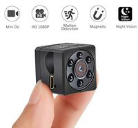 Spy Hidden Camera 1080P Portable Small HD Nanny Cam with Night Vision and Motion Detective Perfect Indoor Covert Mini Security Camera for Home and Office