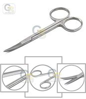 G.S IRIS Scissors 4 1/8"Curved German Grade Best Quality