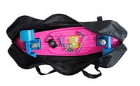 Cooplay 22" Black Penny Banana Skateboard Carry Bag Handbag Backpack Straps with No Skateboard