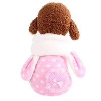 Pet Costume,Lookvv Cute Rabbit Ear Hooded Coat,Apparel Puppy Winter Warm Jumpsuit for Dog Girl Pink Small