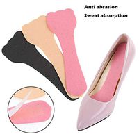 Pinleg Anti-wear Sticker Anti-Skid Breathable and Sweat-Absorbing Sponge Insole Safe Stylish Sole Protection for Heels Flats (Khaki)