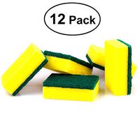 BESTOMZ Dual Sided Cleaning Eraser Sponge Heavy Duty Scrub Sponge 12pcs