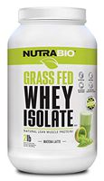 NutraBio Grass Fed Whey Isolate (Matcha Latte, 2 Pounds)