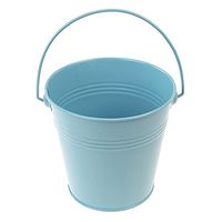 Homeford Firefly Imports Metal Pail Buckets Party Favor, 5-Inch, Light Blue, 5"