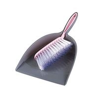 Mini Desktop Broom Dexterous Plastic Multi-Function Desktop Small Broom Combination Soft Brush Magic Broom And Dustpan Windowsill Desktop Cleaning Tools (Color : Pink)