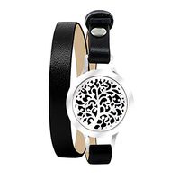 KOKO AROMA Essential Oil Diffuser Bracelet Bracelets: Stainless Steel Aromatherapy Bangle or Leather Jewelry Woman Birthday Gifts for Mom,Sister,Girlfriend