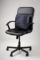 LuxFit Premium Back Support Lumbar Soft Seat Cushion 100% Memory Foam - 2 Year Warranty (Grey)