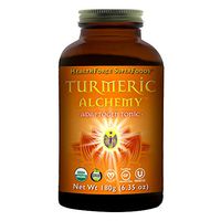 HealthForce Turmeric Alchemy - 180 g Vegan Powder - Supefood Adaptogen Tonic - Golden Milk & Curcumin Blend - Support Energy, Endurance, Vitality - Organic, Gluten-Free - 60 Servings