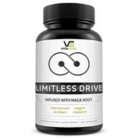 Limitless Drive - Active Male Optimization - Natural Energy Support Complex for Men | Improve Energy and Athletic Performance Pills Increase Herbal Supplement w/ Maca, L-Arginine and Ginseng