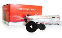 THREE KINGS Ring Charcoal 44MM Box: Supplies for HOOKAHS – 80pc of Quick-Light Shisha coals for Hookah Pipes. These Easy Lite Coal Accessories & Parts are Instant Lighting When Using a Torch Lighter.