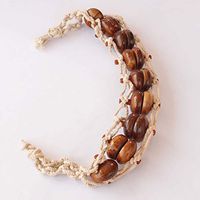 Accupressure High Quality Wooden Rollers for Stimulating Back and Shoulder Massager (Multicolour)