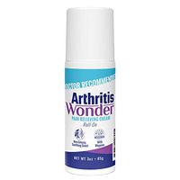 Arthritis Wonder Pain Relief Roll-On Cream, 3 oz – Arthritis Pain Relief Cream for Your Hands, Knees, Wrists and More – Fast-Acting, Deep Penetrating, Non-Greasy Formula with Natural Wogonin
