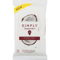 Summer's Eve Simply Cloths | Coconut Water | 24Count | Pack of 1 | pH Balanced, Free from Harsh Chemicals & Dyes