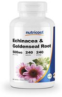 Nutricost Echinacea & Goldenseal Root, 500mg, 240 Capsules - High Quality Veggie Caps, Non GMO, Gluten Free