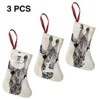 Christmas Stockings Black and White Giraffe Great Xmas Socks for Personalized Family Holiday