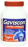Gaviscon Antacid, Extra Strength, Cherry, Chewable Tablets, 100 chewable tablets by Gaviscon