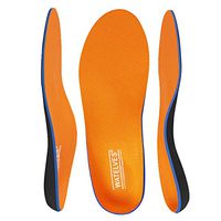 Shoes Insoles-Womens-Mens-Arch-Support Inserts Orthotics Relief Foot Pain for Plantar Fasciitis, Flat Feet(Orange Size 10 Mens)