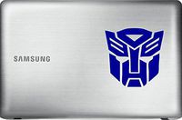Autobot Transformer (Blue 5") Vinyl Decal Sticker for Car Automobile Window Wall Laptop Notebook Etc.... Any Smooth Surface Such As Windows Bumpers