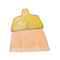 Angle Brooms - small angle /cream plastic broom with handle [Set of 12]