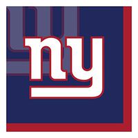 Creative Converting Officially Licensed NFL Paper Beverage Napkins, 192-Count, New York Giants