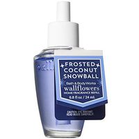 Bath and Body Works FROSTED COCONUT SNOWBALL Wallflowers Home Fragrance Refill 0.8 Fluid Ounce (2018 Holiday Edition)